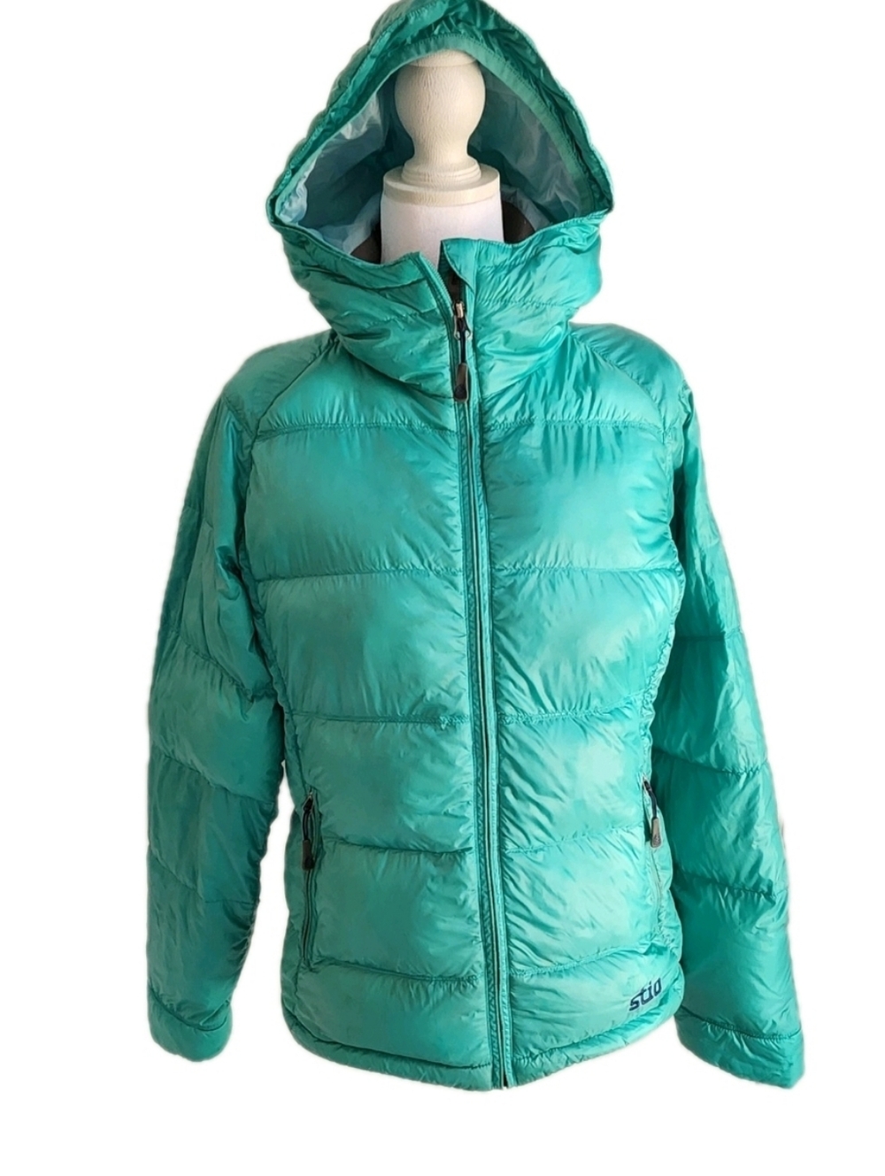 Stio Women's Small Down Teal Hooded Puffer Jacket